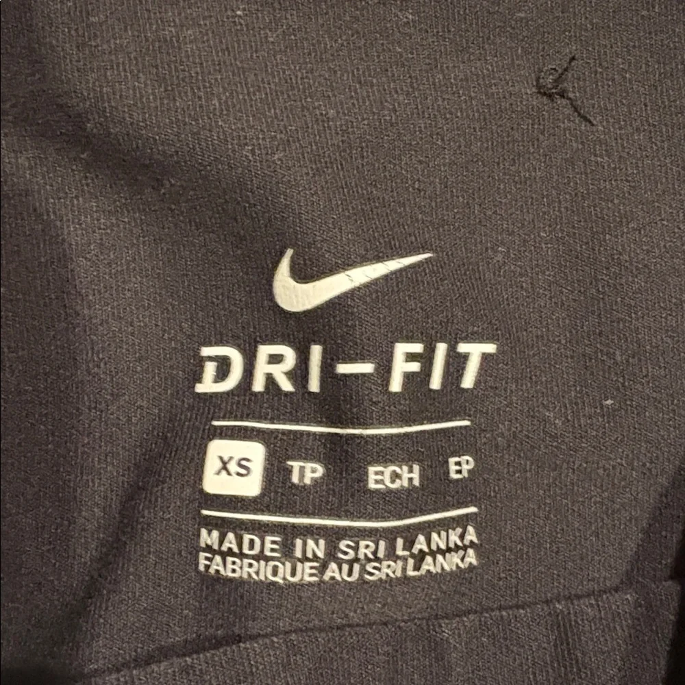 ~Nike~ Black Capri Leggings with “Just Do It”  White Lettering